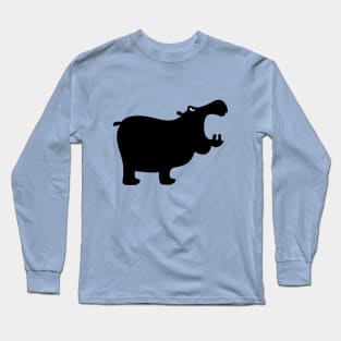 Angry Animals - Hippo Long Sleeve T-Shirt